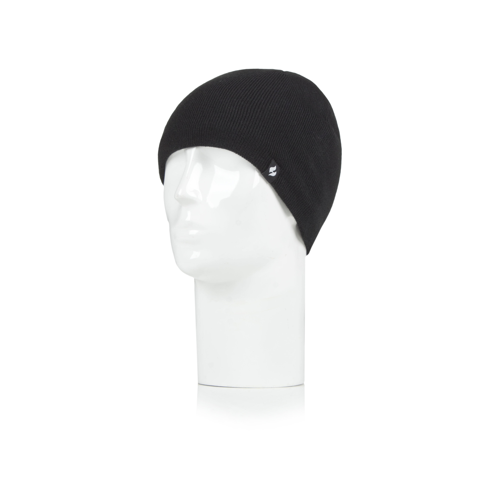 Heat Holders Men's David Flat Knit Watch Cap Black One Size